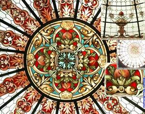 bleiglaskuppel von innen