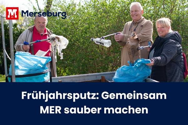 Die Saalewanderer sammelten Müll am Radwanderweg und in der Leunaer Straße. © Pressestelle / Julia Bachmann beitragsbild fr hjahrsputz